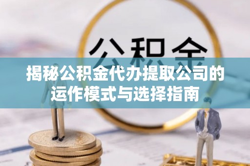 乡城揭秘公积金代办提取公司的运作模式与选择指南