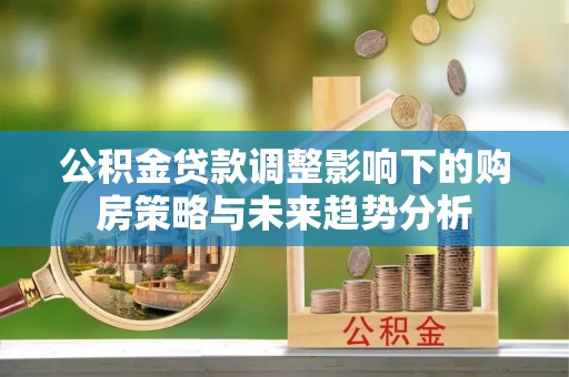乡城公积金贷款调整影响下的购房策略与未来趋势分析