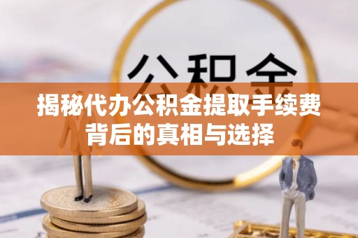 乡城揭秘代办公积金提取手续费背后的真相与选择